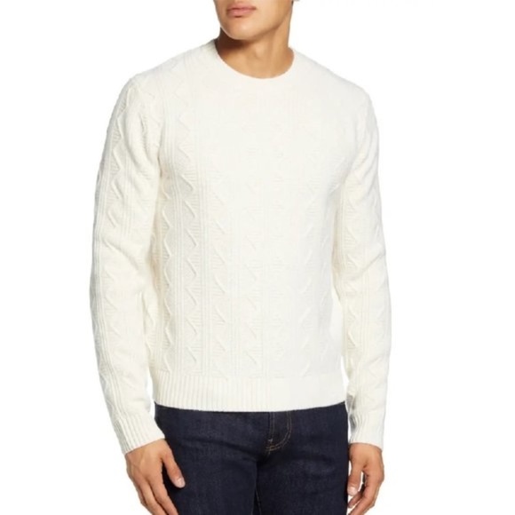 Todd Snyder Cable Knit Crewneck Wool Sweater - Picture 1 of 7